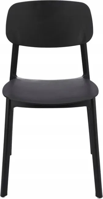 Plastová stolička LARA čierna