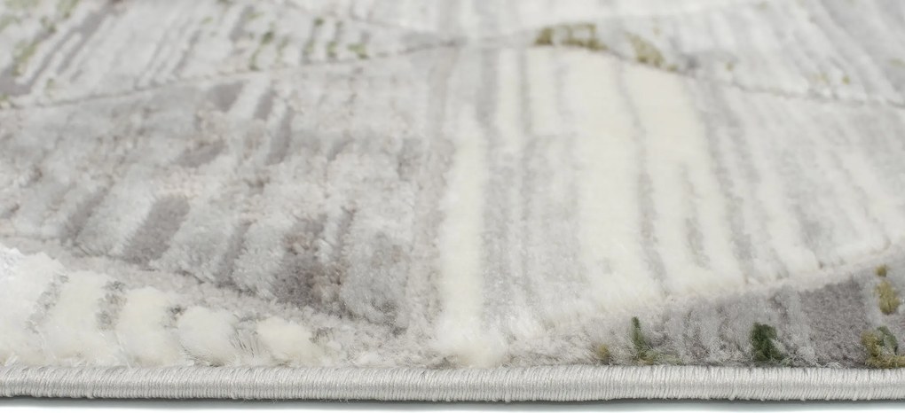 TA Koberec E460A SVETLO SIVÁ/TMAVOZELENÁ ASTHANE Rozmer: 140x200 cm