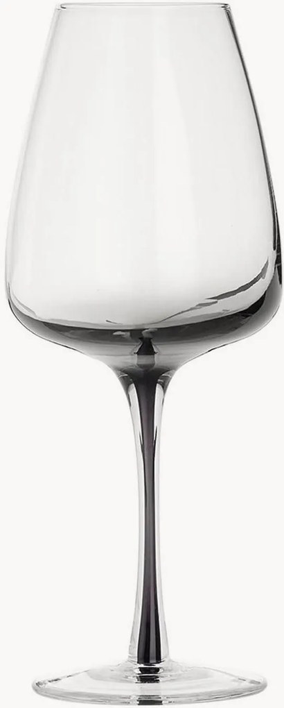 Ručne fúkaný pohár na biele víno Smoke