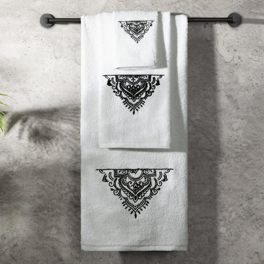 FROTÉ UTERÁK LAURA SADA 1KS 30X50 CM, 1KS 50X90 CM, 1KS 70X140 CM BIELA