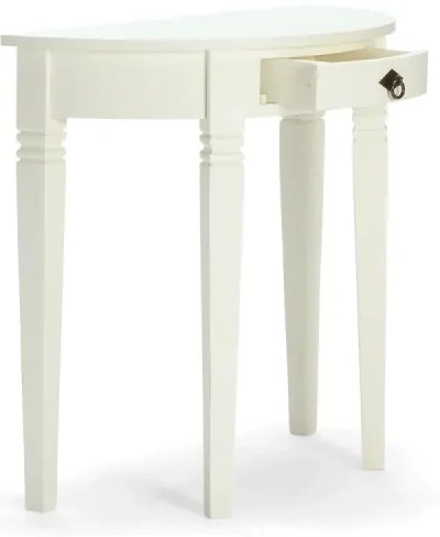 furniture-nabytek.cz - Masívny toaletný stolík Catana v bielej farbe, borovica, lakovaný – guľatý