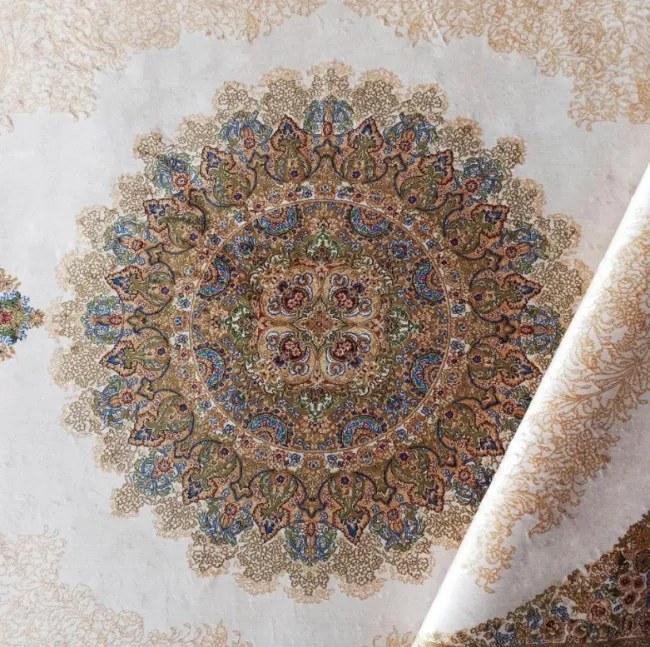 Koberec Exkluzívny Qum Silk 03 krémový