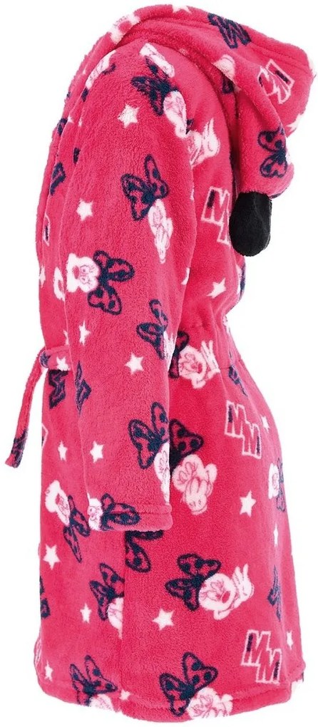 Detský / dievčenský coral fleece župan s kapucňou Minnie Mouse - Disney, EU 104 Ružová