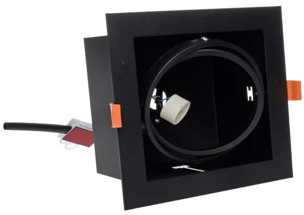 Podhľadové svietidlo PLAZA AR111 1xGU10/12W/230V čierna