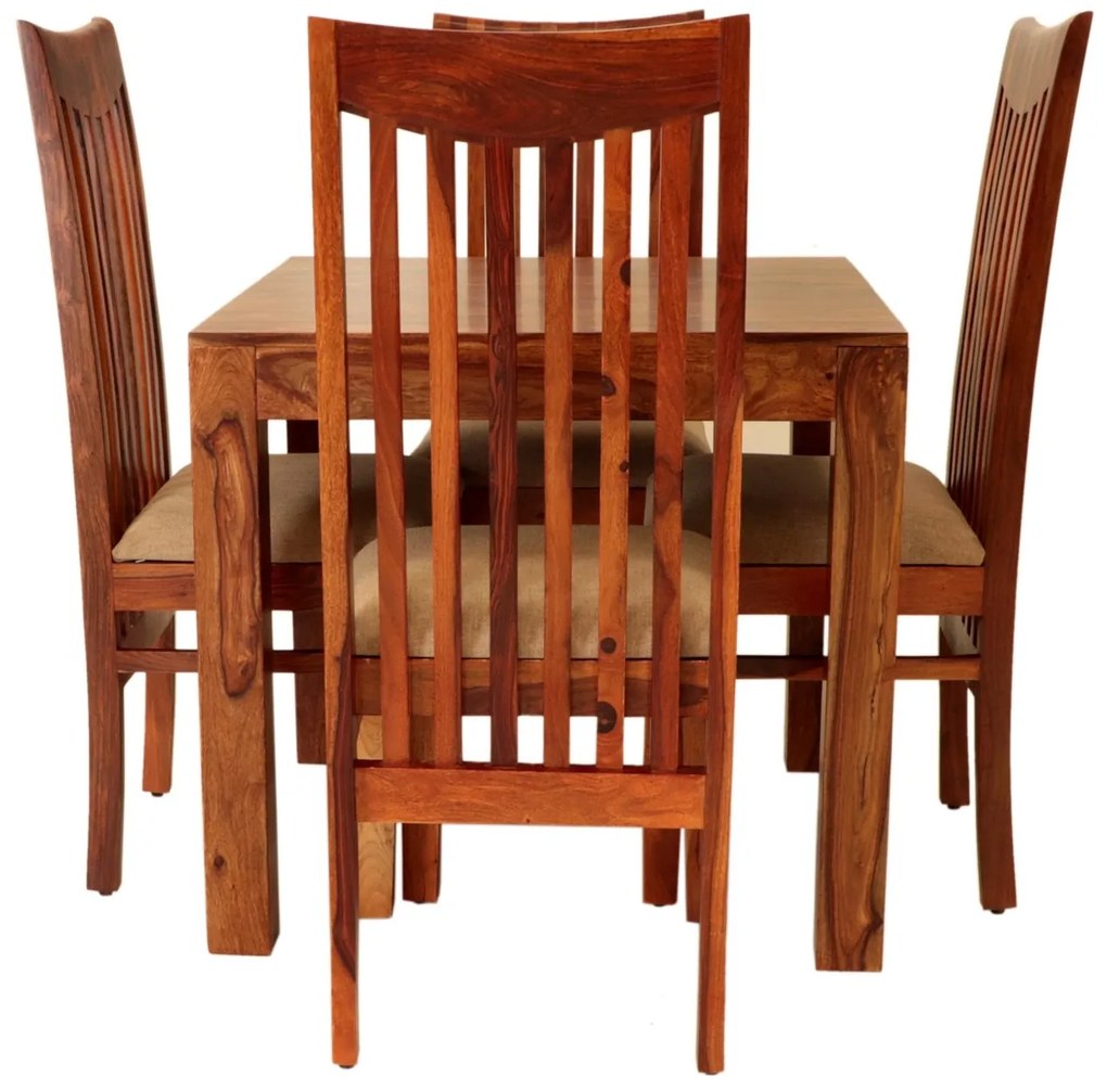 furniture-nabytek.cz - Kuchyňský set stůl a židle pro 4 osoby z masivu palisandr
