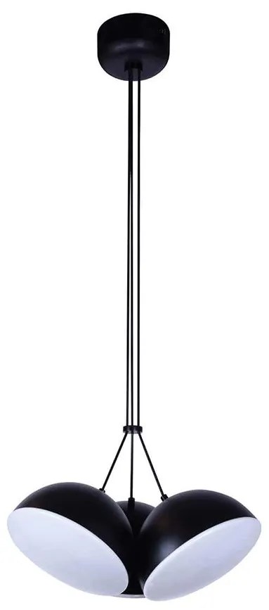 Klausen 143000 - LED Luster na lanku CROWD 3xLED/20W/230V čierna