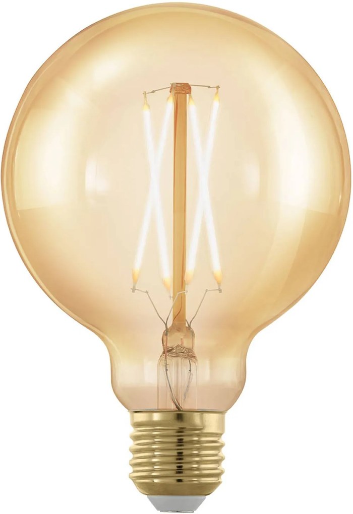 LED žiarovka guľa E27 G95 4W 1 700 K zlatá