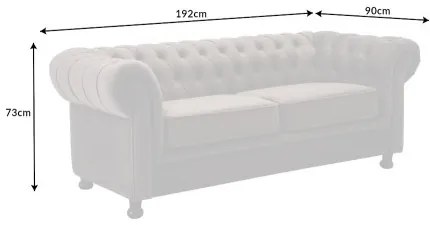 Sedacia súprava 43115 Windsor 3-sedenie Zamat Šedá - Komfort-nábytok