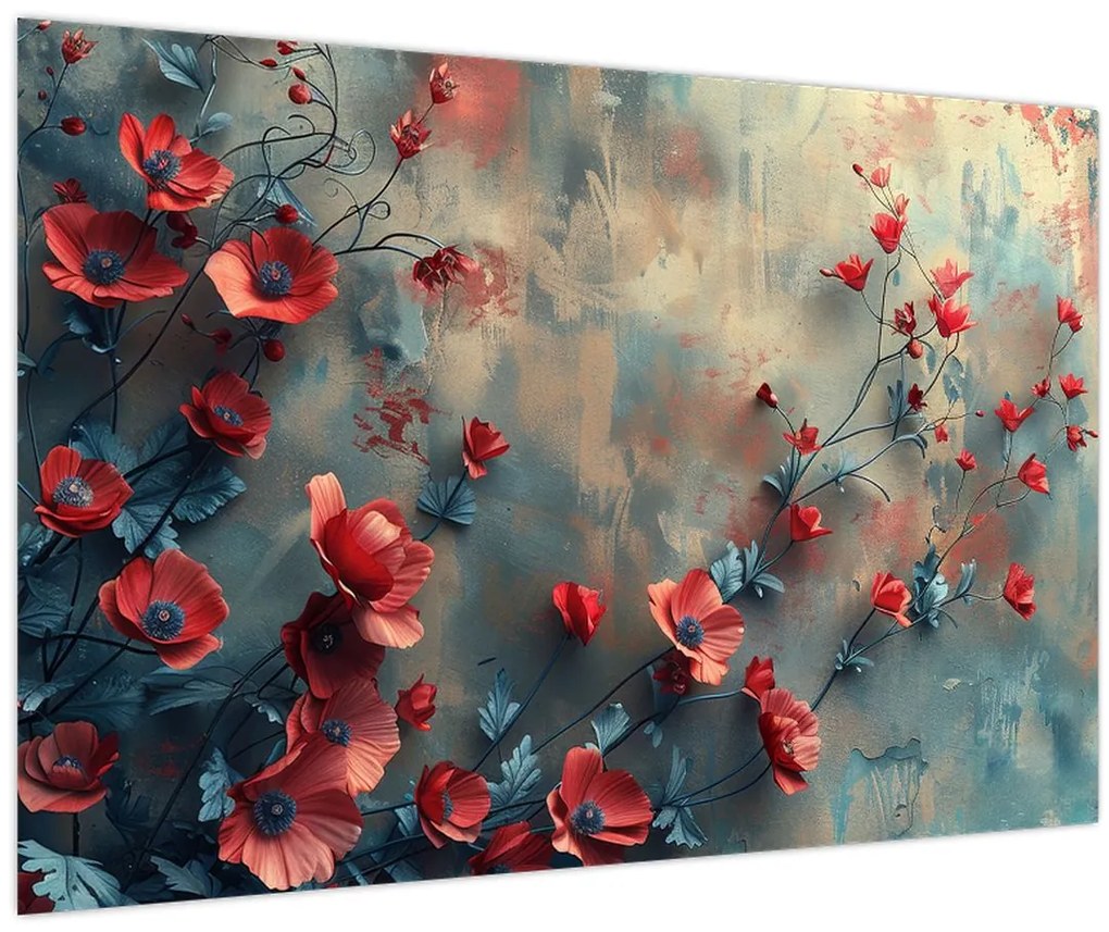 Obraz - Vlčie maky (90x60 cm)