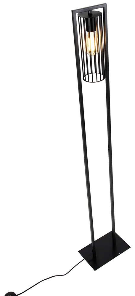 Inteligentná moderná stojaca lampa čierna vrátane WiFi ST64 - Balenco Wazo