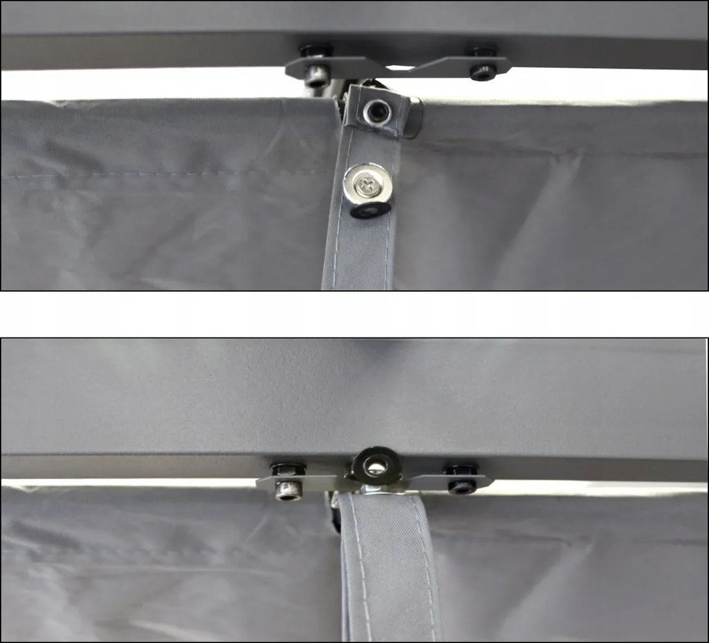 Garden Line SIVÁ ZÁHRADNÁ PERGOLA 3 X 3 M 2,95 x 2,95 x V2,3 m *5682