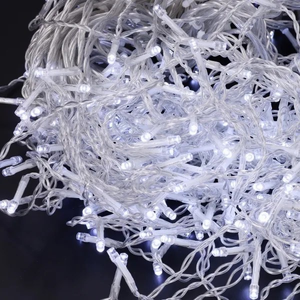 Brilagi - LED vonkajší vianočný reťazec 400 LED / 8 režimov, 23 m, IP44, studená biela