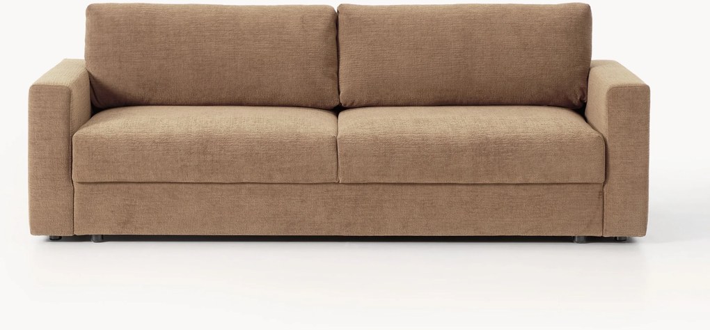 Zamatová rozkladacia pohovka's úložným priestorom Tasha (3-miestna)