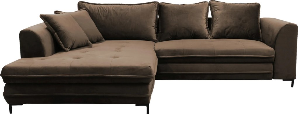 XXXLutz ROZKLADACIA ROHOVÁ SEDAČKA, textil, hnedá Livetastic - Online Only obývacie izby - 001574004304