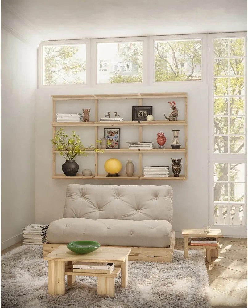 Hnedý konferenčný stolík z borovicového dreva 45x68 cm Japan – Karup Design