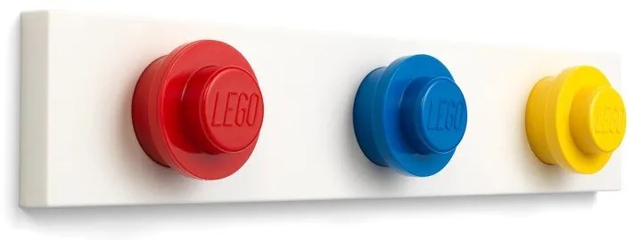 Nástenný vešiak v červenej, modrej a žltej farbe LEGO®