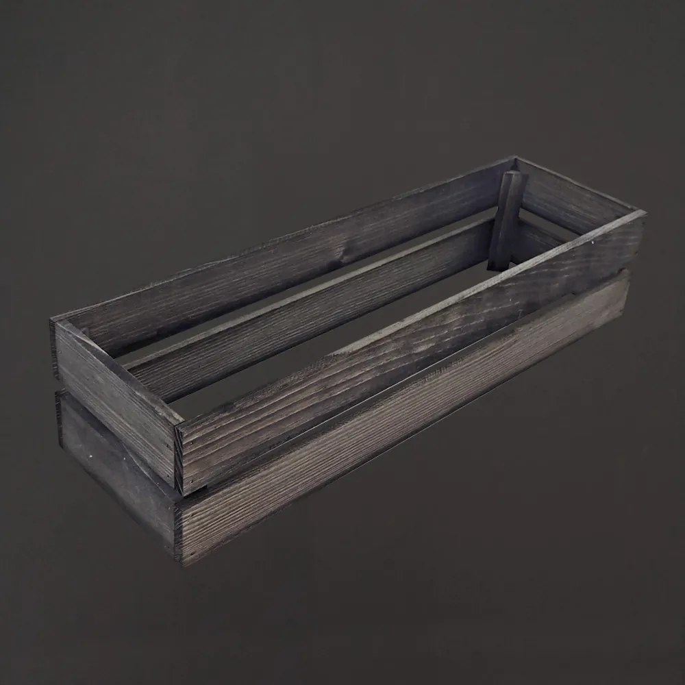 AMADEA Drevený obal s hrantíkom morený, 61,2x19,6x15cm, český výrobok