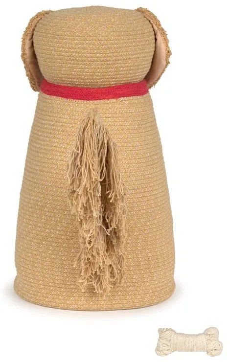 Béžový látkový detský kôš na hračky 40x30x55 cm Luna – Lorena Canals