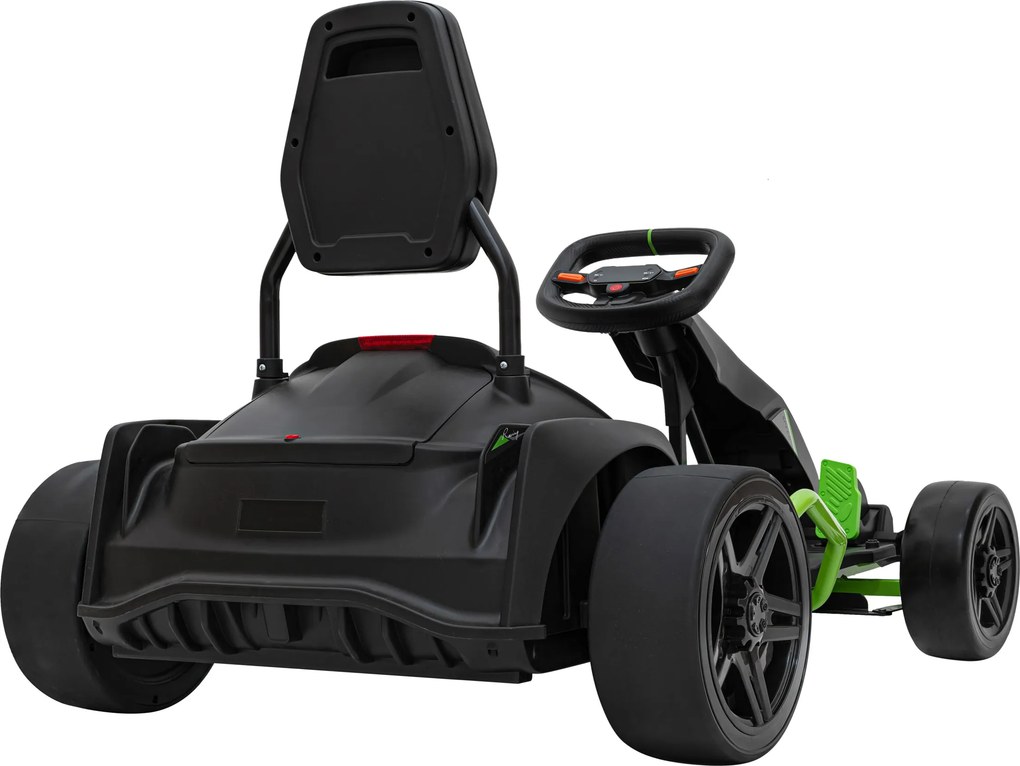Ramiz Detská motokára na batérie Fast 3 Drift čierna + funkcia driftu + motory 2x150W + LED rádio + pásy