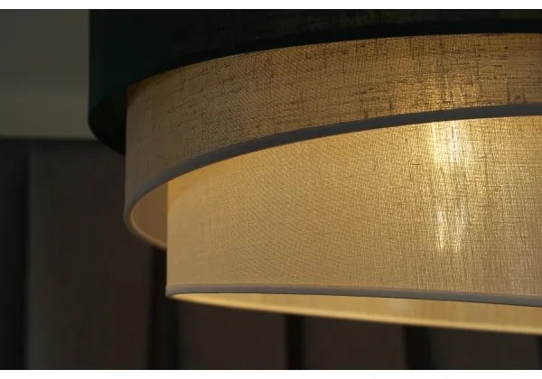 Duolla - Luster na lanku TRIO 1xE27/15W/230V pr. 45 cm zelená/šedá/biela