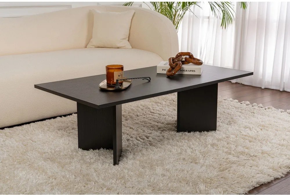 Čierny matný konferenčný stolík 60x119 cm Sabin – Kalune Design