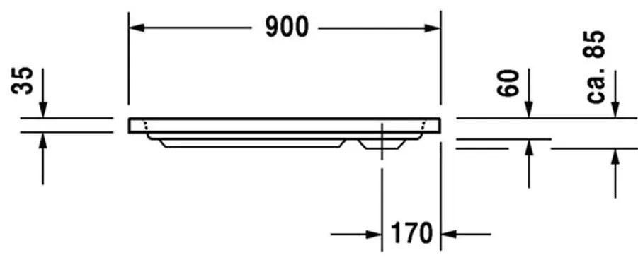 Duravit D-Code - sprchová vanička 90x90 cm, D-D 720102000000000