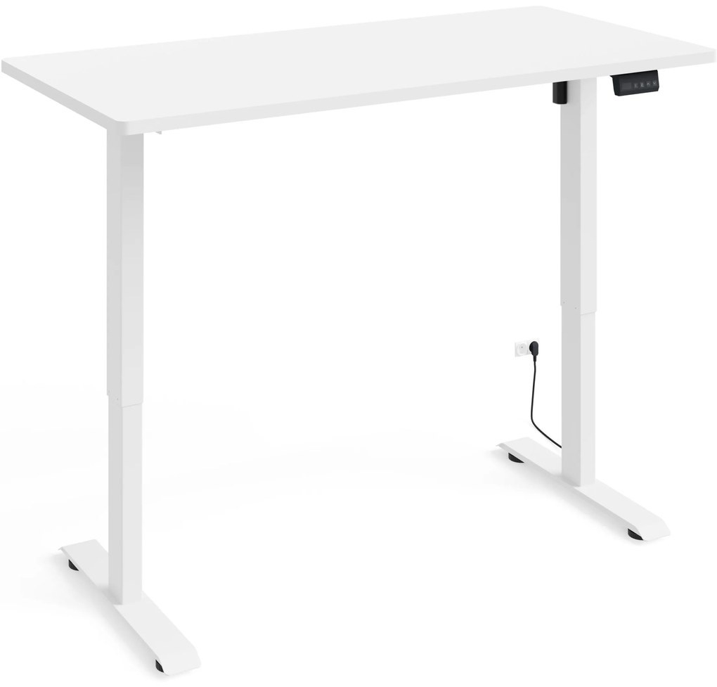 Elektrický PC stolík Motiva 140 (biela). Akcia -20%. Vlastná spoľahlivá doprava až k Vám domov. 1124893