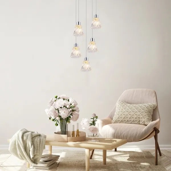 Rabalux - Luster na lanku 5xE14/40W/230V