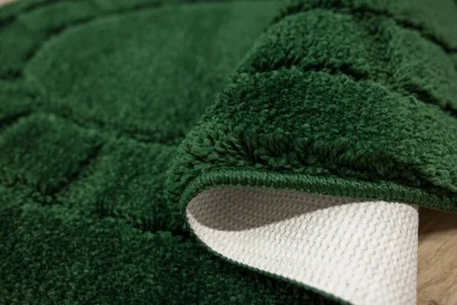 Kúpeľňový koberček Ocean fľaškovo zelený ovál