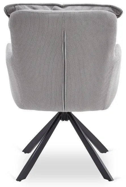 Otočná stolička MAGNUS sivá