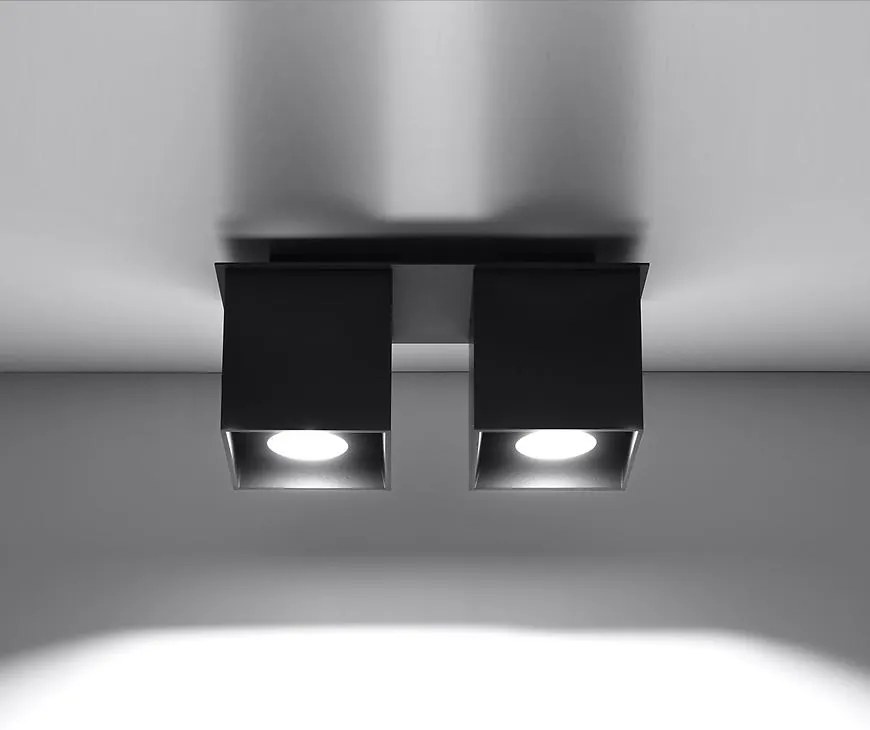 Stropná Lampa Dallas 2 BLACK A-063