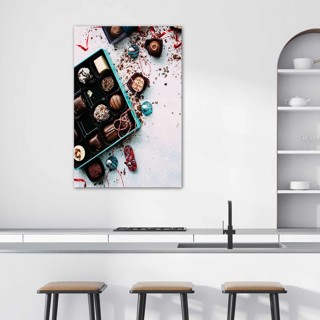 Gario Plagát Farebné pralinky Farba rámu: Bez rámu, Rozmery: 60 x 90 cm