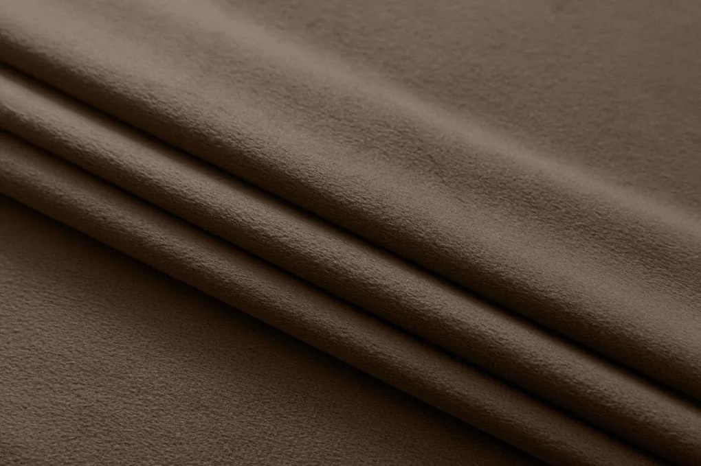 Hnedý zatemňovací záves VELVET 135x250 cm Zavesenie: Riasiaca páska