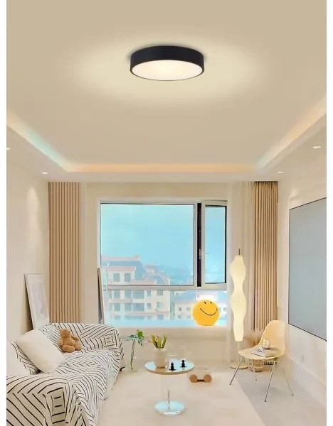 Immax NEO 07201L-LED Stmievateľné stropné svietidlo RONDATE 28W/230V čierna Tuya+DO