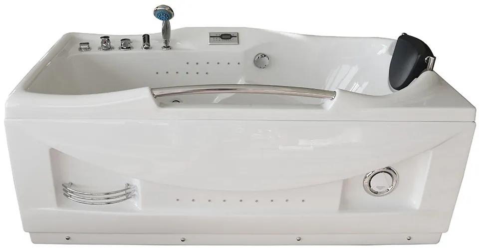 M-SPA - Kúpeľňová vaňa pravá s hydromasážou 174 x 88 x 70 cm