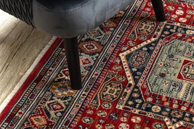 Koberec KESHAN, strapce 7275/53588 bordový / zelený