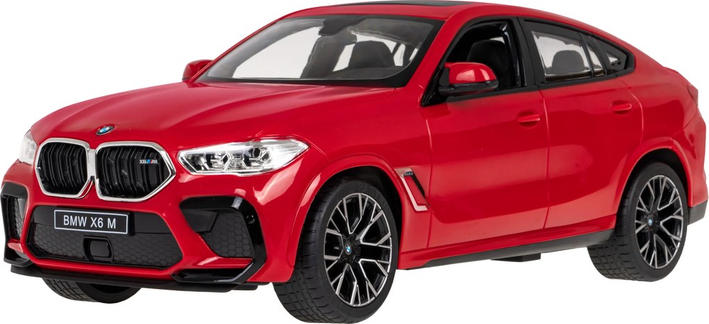 BMW X6 M červený RASTAR model 1:14 Auto na diaľkové ovládanie + 2,4 GHz diaľkové ovládanie