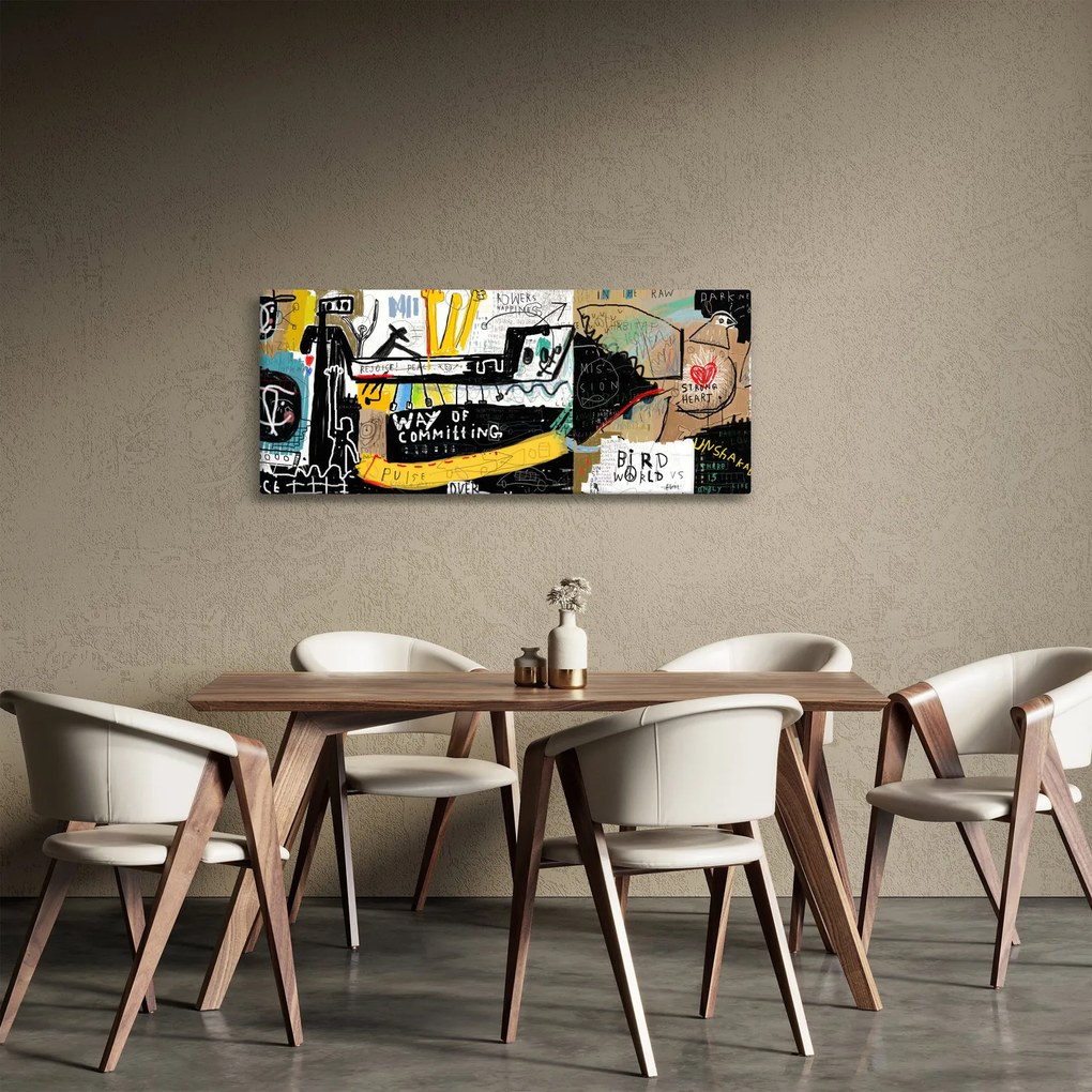 Obraz - Graffiti (120x50 cm)
