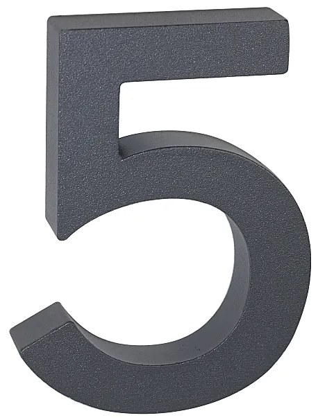 Domové číslo v „3D“ prevedení so štruktúrovaným povrchom RICHTER RN.100LV, 1, RICHTER antracit matná