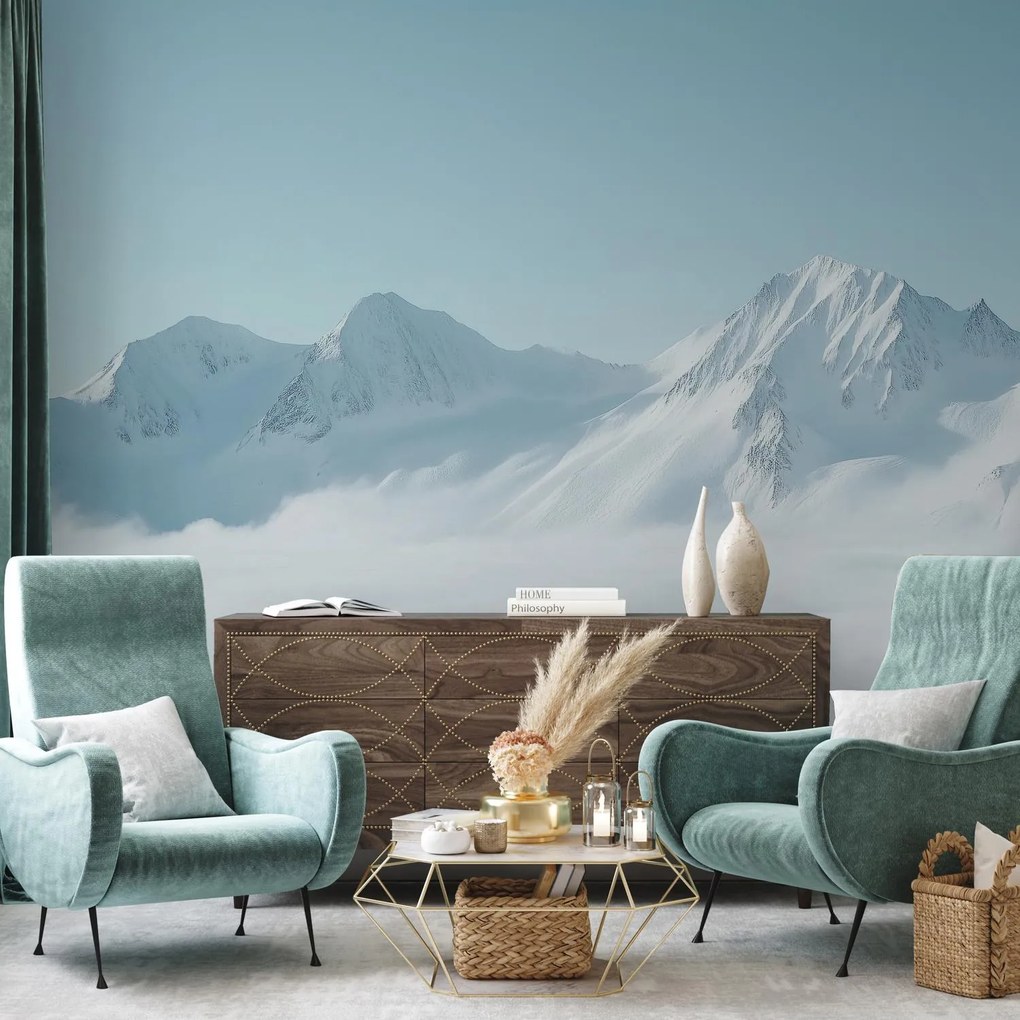 Fototapeta - Zasnežené hory (147x102 cm)