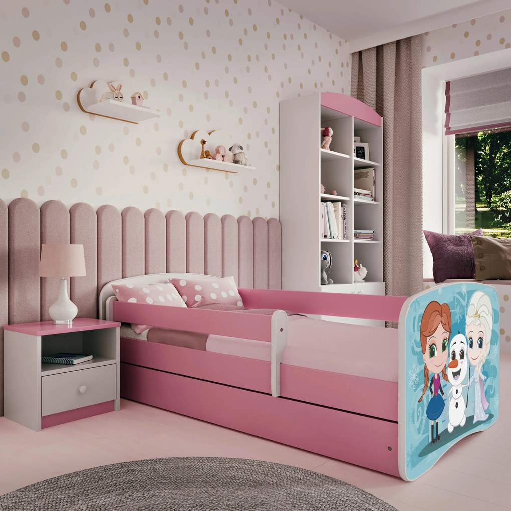 XXXLutz POSTEĽ PRE DETI A MLÁDEŽ 80/160 cm, biela, pink MID.YOU - Detské izby - 002142000225