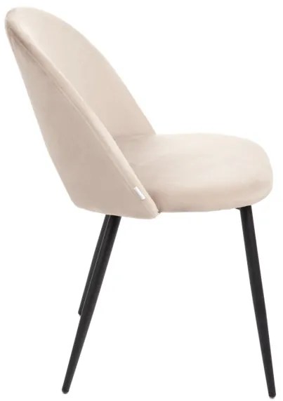 Jedálenská stolička TERCIO zamatová béžová 871011