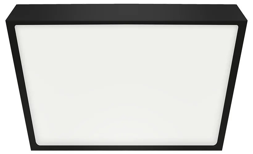 Emithor Stropné LED svietidlo LENYS III. 27024, 14 x 14 cm, 12W, IP20/IP44, čierna, 14 x 14 cm