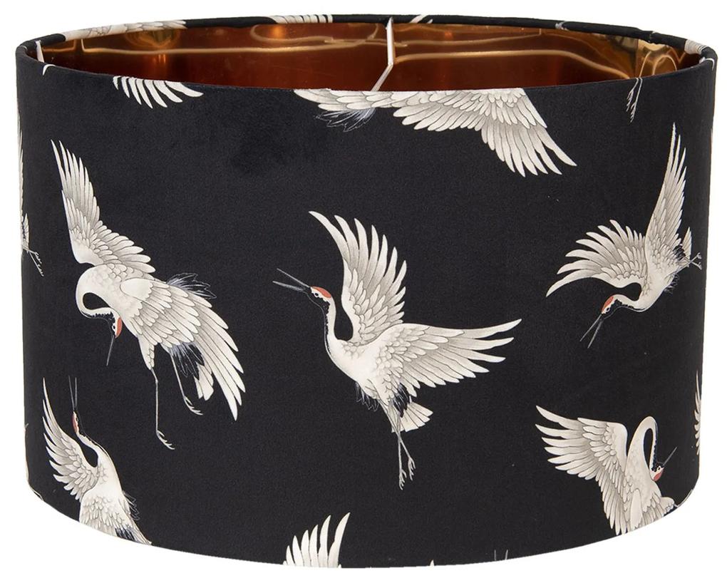 Textilné tienidlo na lampu s čapy Cigogne - Ø 45 * 28 cm