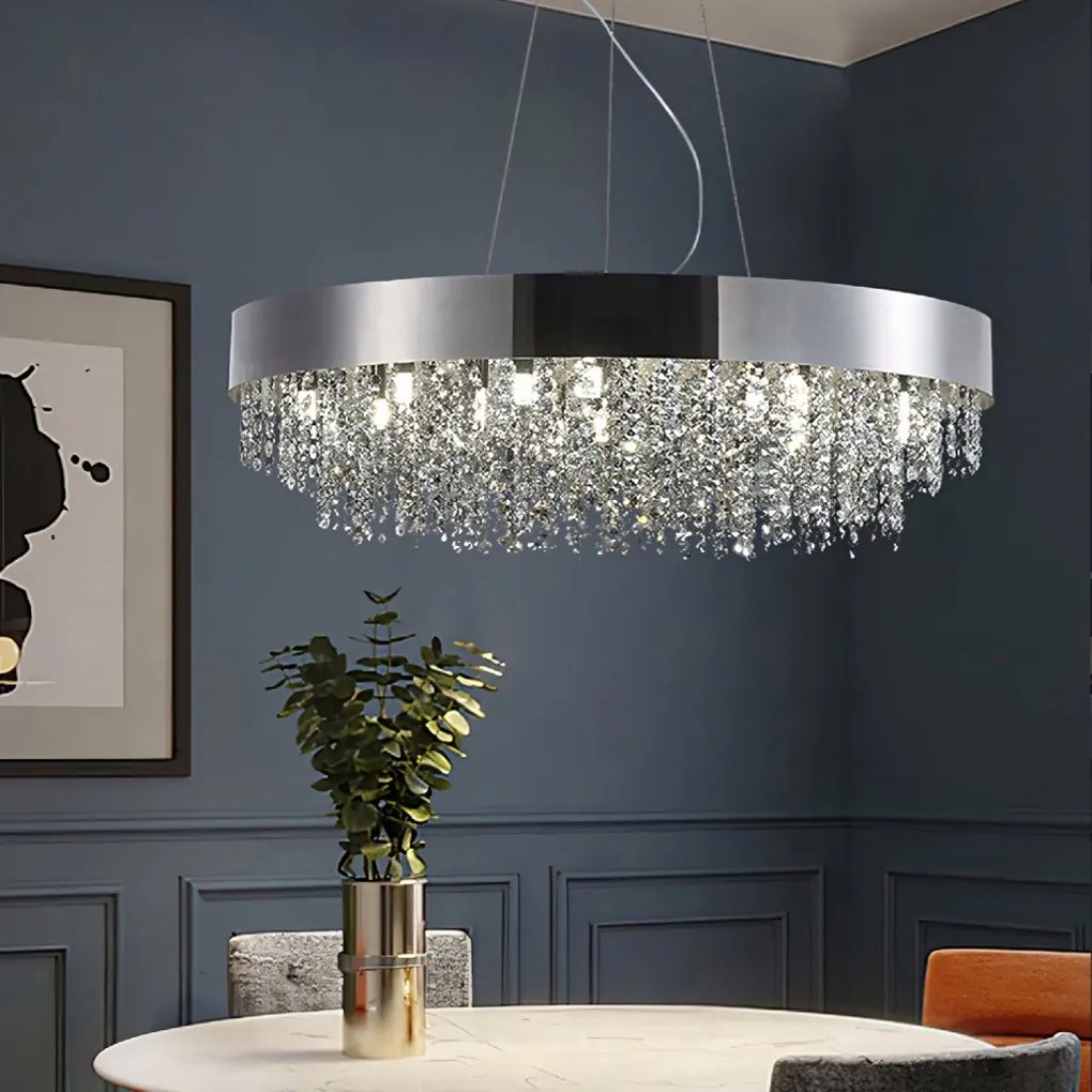 Toolight Toolight, stropné svietidlo 60cm, 16xG9, APP1786-5CP, chrómová, OSW-04057