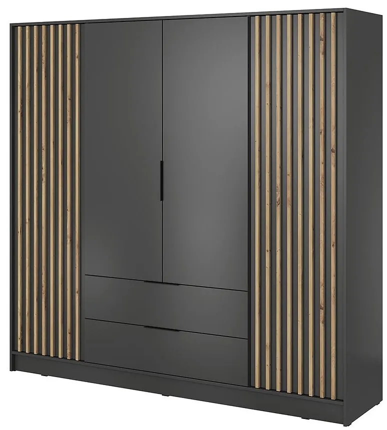 Skriňa Nelly 4d Grafit/Artisan