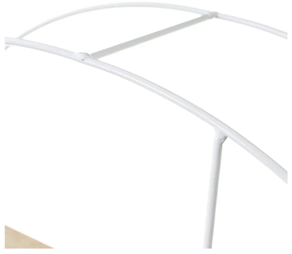 Biela prírodná poschodová polica z masívu pavlovnie - Casa Selección