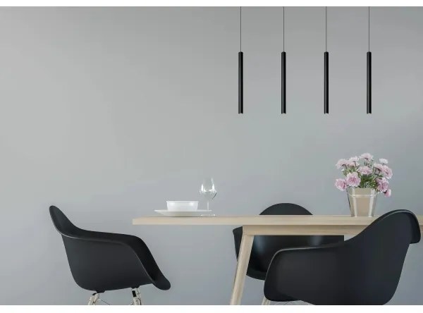 Lucide 74403/04/30 - LED Stmievateľný luster na lanku LORENZ 4xLED/4W/230V čierna