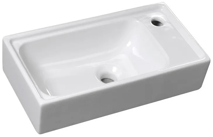 Sapho Sapho, ORION keramické umývadlo 50x25cm, biela, 7045