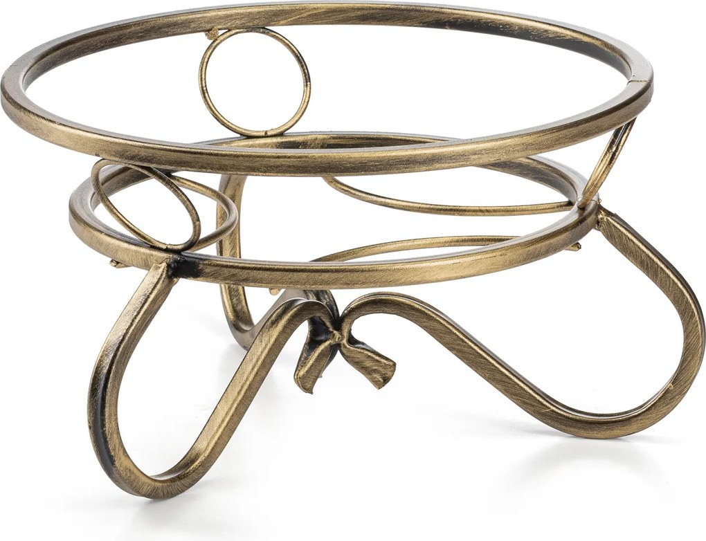 STOJAN NA KVETINÁČ RONNIE 16X28 CM ZLATÁ